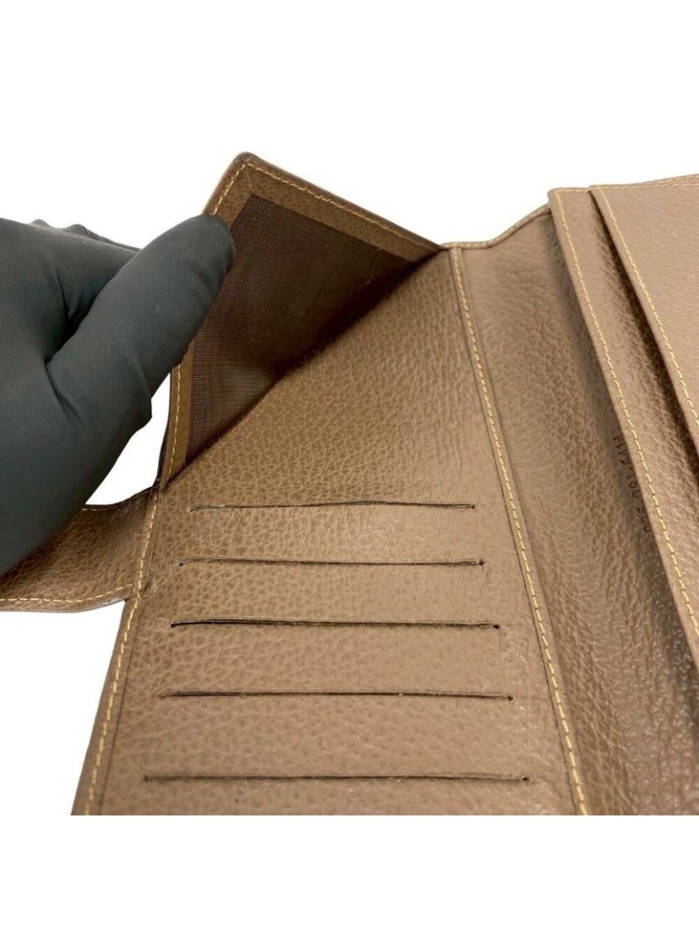 ★SOLD★ Gucci Vintage Sherry Line GG Logo Leather Wallet Brown - Picture 9 of 10
